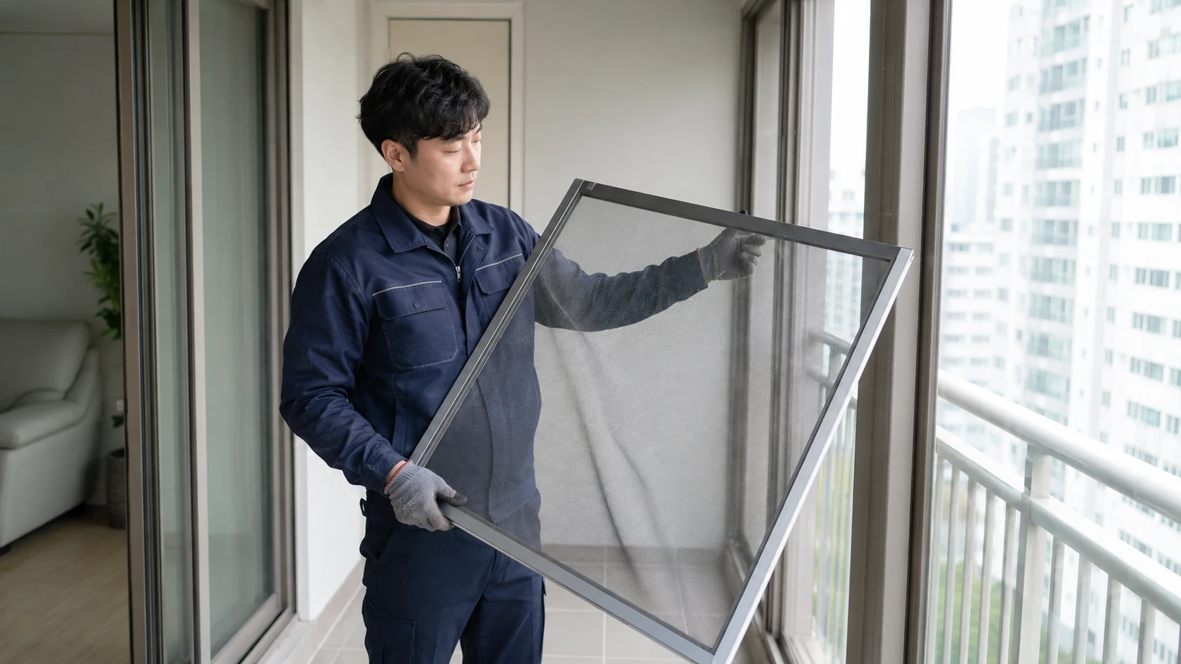 신방동 도배 장판 작업 전후 점검 장면